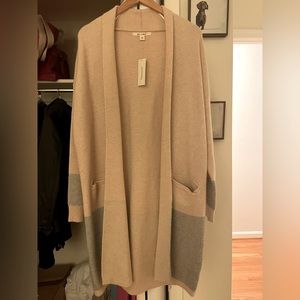 Francescas Beige with grey detailing cardigan.